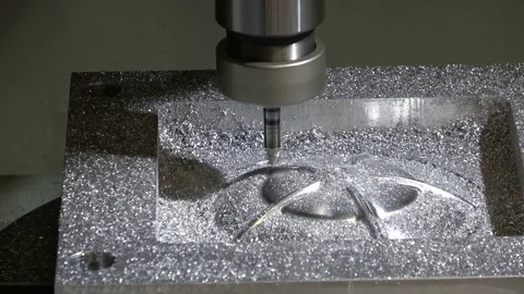 Milling machining center Stock Footage 81003035