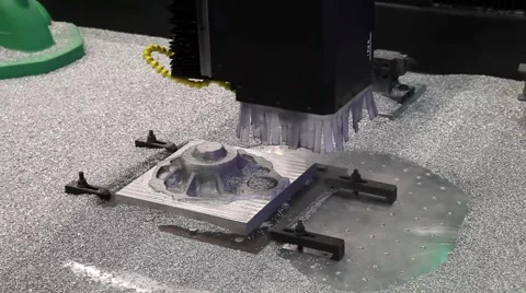 Milling machining centers CNC for metal processing Stock Footage 51925494