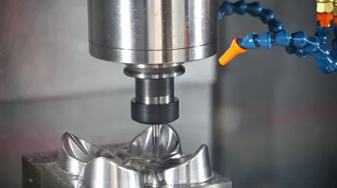 Milling machining centers CNC for metal processing Stock Footage