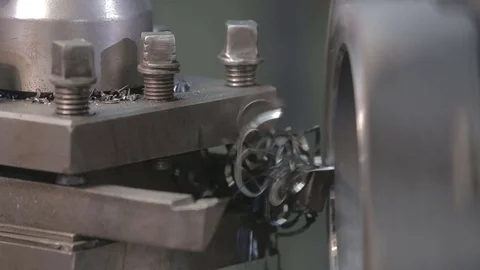 Milling mashine close up Stock Footage 77076732