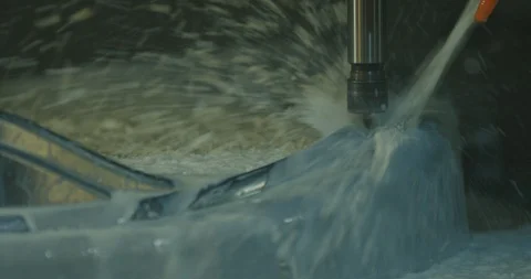 Milling metalworking. Precision industrial processing of metal parts on a CNC Video stock 120028300