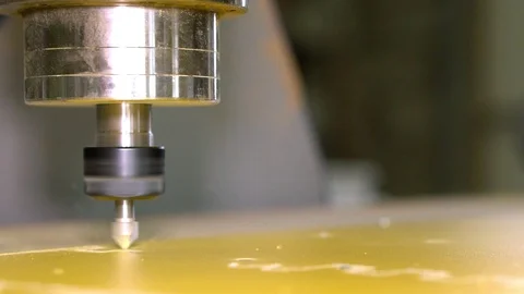 Milling of parts on a machine with numerical program control. Working programm Video stock 92484758