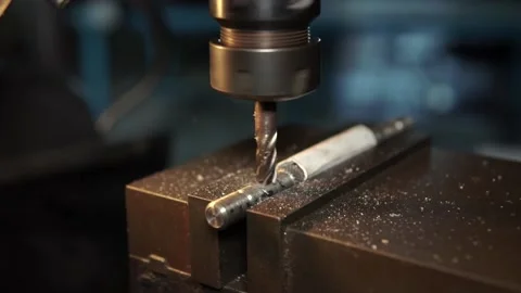 Milling process manufacture Stock Footage 212497363