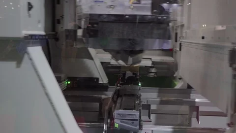 Milling programmable equipment for creating volumetric products Stock Footage 120814133