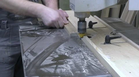 Milling work on the machine Stock Footage 60540373
