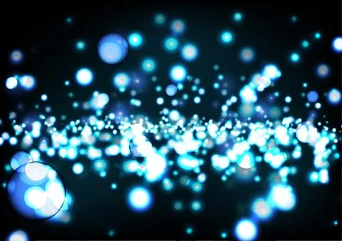 Million firefly technological teal modern light effect background vector Stock Illustration