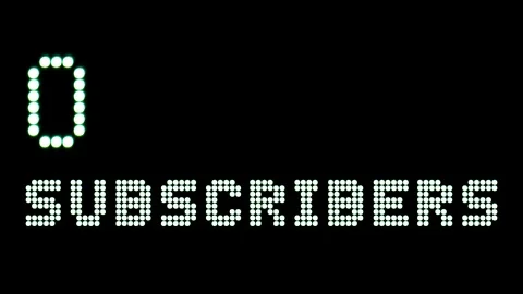 On Million Subscribers. 4K, 30fps Stock Footage 119963427