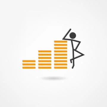 Millionaire icon Stock Illustration