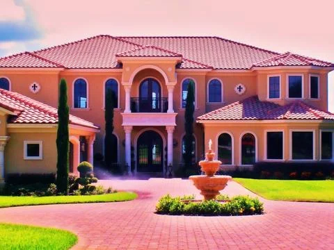 Millionaire mansion Stock Photos