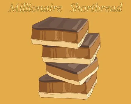 Millionaire shortbread Stock Illustration