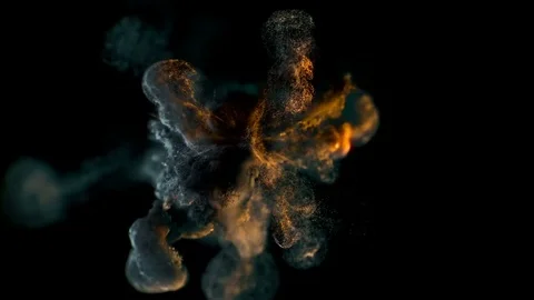 Millions particle Simulation Stock Footage 84558233