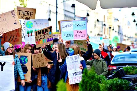 Millions of protesters worldwide Stock Photos