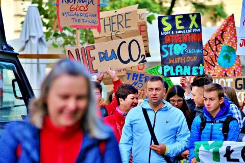 Millions of protesters worldwide Stock-Fotos