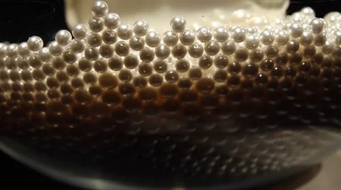 Millions of white pearls Stock Footage 62063572