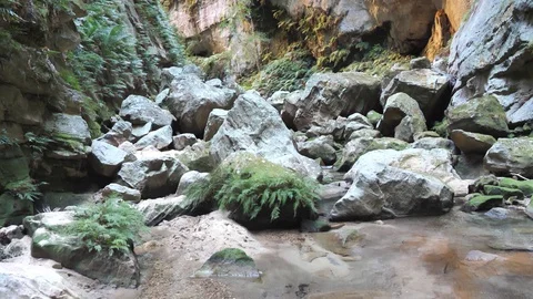 Millions of Years of Erosion To Create a Deep Canyon, Madagascar Stock Footage 125344505