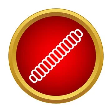 Millipede icon representing insect or animal nature Stock Illustration