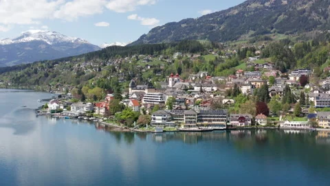 Millstatt Drone Shot 스톡 동영상 169284671