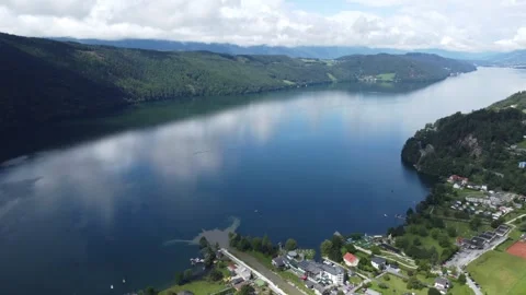Millstätter See, Döbriach, mountain, Austria Stock Footage 248055100