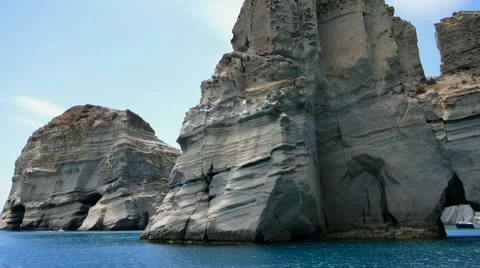 Milos island. Video stock 68504814