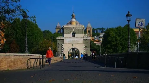 The Milvian bridge 库存影片 80606087