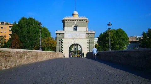 The Milvian bridge 库存影片 80606401