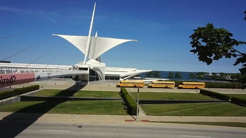 Milwaukee Art Museum Video stock 101038414