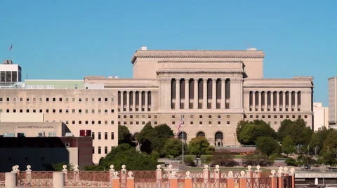 Milwaukee County Courthouse Stock Footage 1076400