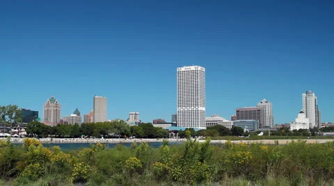 Milwaukee From Lake Stockbeeldmateriaal 1076412