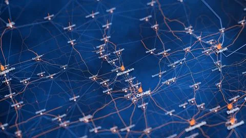 Milwaukee map big data visualization. Futuristic map infographic of city in USA Stock Illustration