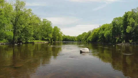 Milwaukee River Flyover Stock Footage 242776519