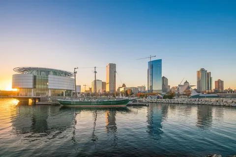Milwaukee skyline Stock-Fotos