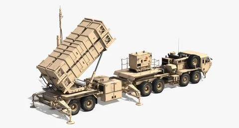 Mim-104 Patriot Surface To Air Missile Sam Battle Position Sand ~ 3d 