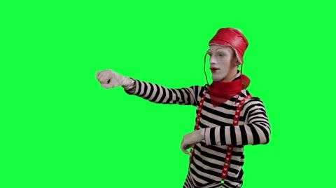 The mime as a driver Stock Footage 45395897