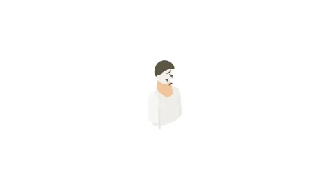 Mime icon animation Video stock 161229418
