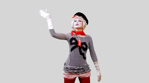 Mime Removes Ahead Stock Footage 36815833