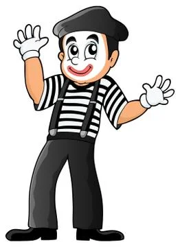 Mime theme image - illustration. Stock Illustration