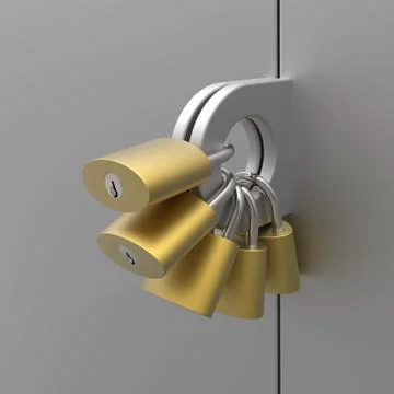 Mimicking about high level of security Stock Illustration