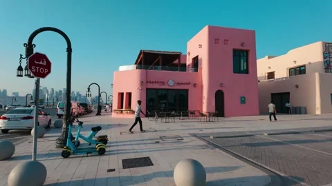 Mina District in Doha, Qatar Video stock 327558803