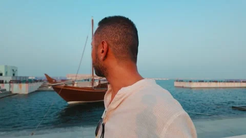 Mina District in Doha, Qatar Stock Footage 327559923