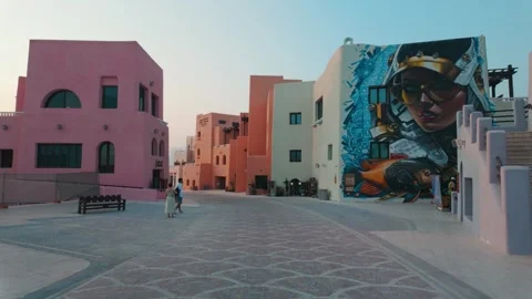 Mina District in Doha, Qatar Видео 327560093