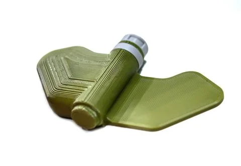 Mina Petal printed 3D printer Anti-personnel explosive mine created 3D printer Foto stock