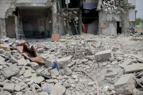 Minab School Attack Aftermath Iran July 23 Stock Photos