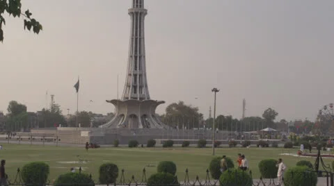 Minar e Pakistan landmark of Lahore and Pakistan Stock Footage 24812603