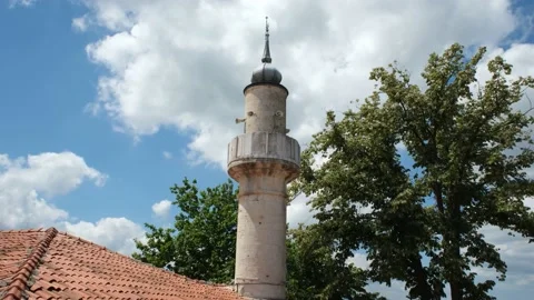Minaret and cloud time lapse Video stock 224118102