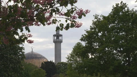 A minaret and a dome of a mosque. Stock Footage 139053953