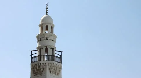 Minaret of Bahrain mosque Stock Footage 12170295