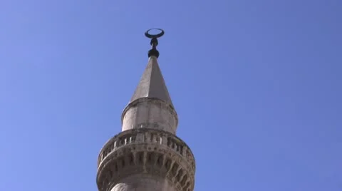 Minaret of husseini mosque Stock Footage 9026084
