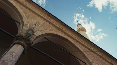 Minaret in an Islamic Mosque Stock Footage 327992231