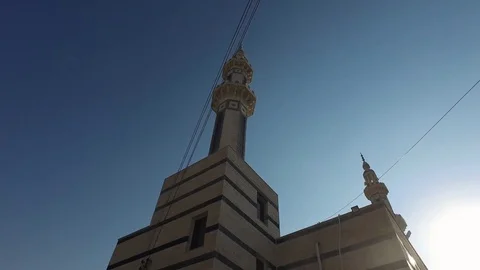 Minaret of a large mosque. 3 Stock Footage 76633185
