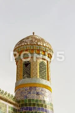 Minaret of Mausoleum of Apak Khoja, Kashgar, China Stock Photos